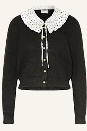 Claudie Pierlot Kardigan Z Odpinanym Kołnierzem schwarz