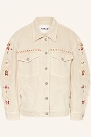 Marant Etoile Kurtka Jeansowa Manona weiss