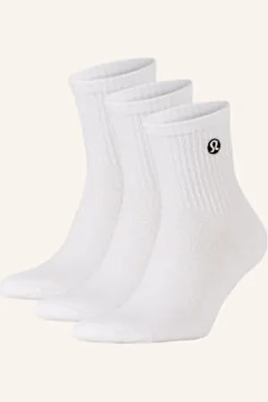 Lululemon Skarpety Sportowe Daily Essential, 3 Pary weiss