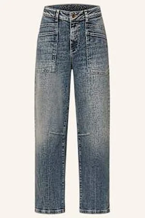 Mos Mosh Jeansy Straight Mmsagai Lupin blau