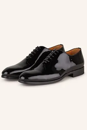 Magnanni Lakierowane Buty Sznurowane Fleur schwarz