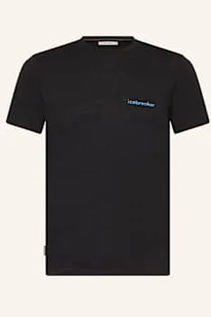 Icebreaker T-Shirt Z Wełny Merino schwarz