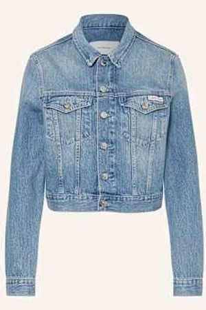 Calvin Klein Krótka Kurtka Jeansowa blau