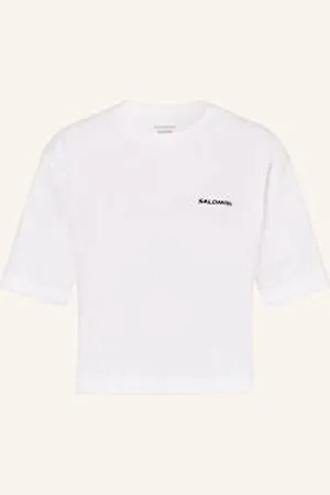 Salomon T-Shirt Logo Short weiss