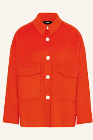 arma leder Overjacket Kaylee rot