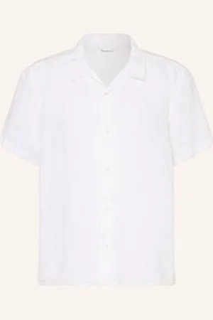 Knowledge Cotton Apparal Koszula Z Klapami weiss