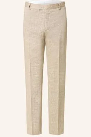 Tiger of Sweden Spodnie Garniturowe Tense Regular Fit Z Dodatkiem Lnu beige