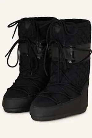 Moon Boot S Icon Quilt schwarz