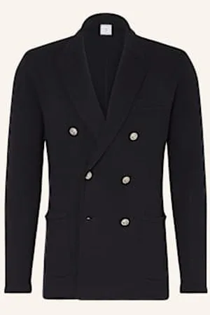 ELEVENTY Marynarka Z Dzianiny Extra Slim Fit blau
