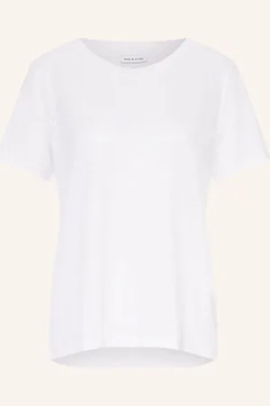 Mrs & HUGS T-Shirt Z Lnu weiss