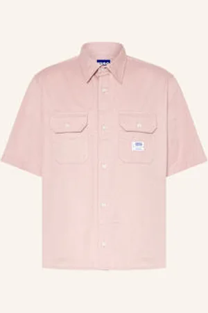 Hugo Blue Koszula Z Krótkim Rękawem Ekyno Comfort Fit rosa