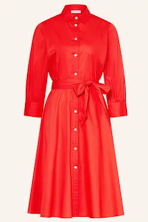 ROSSO35 Sukienka Koszulowa Z Rękawami 3/4 rot