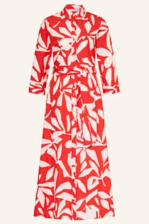 ROSSO35 Sukienka Koszulowa Z Rękawami 3/4 rot
