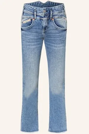 Herrlicher Jeansy Bootcut Pearl Cropped blau