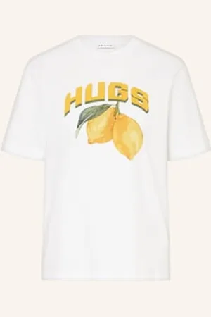 Mrs & HUGS T-Shirt gelb