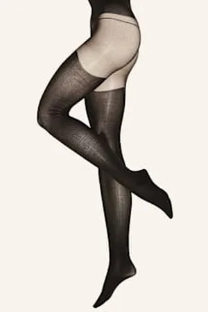 Wolford Rajstopy Garter Belt Tights schwarz