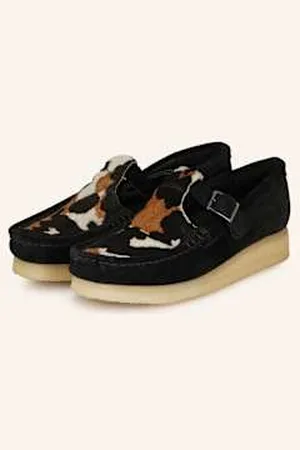 Clarks Pantofle Wallabee Bar schwarz