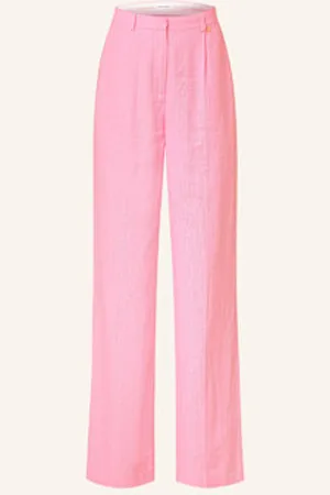 Fabienne Chapot Spodnie Marlena Nura Z Lnem pink