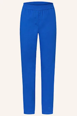 Marc Cain Spodnie Rhodos Z Lnem blau