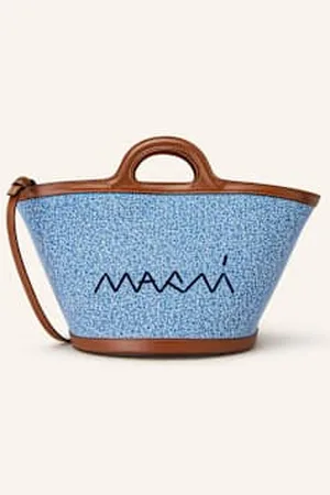 Marni Torba Shopper Tropicalia Small blau