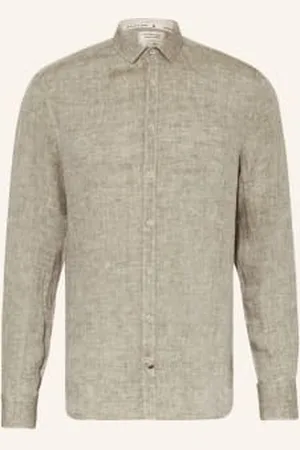 Colours & Sons Koszula Z Lnu Regular Fit gruen