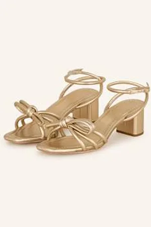 Loeffler Randall Sandały Na Obcasie Mikel gold