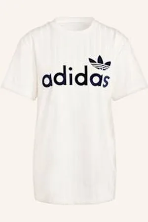 adidas T-Shirt Linear Graphic Boyfriend weiss