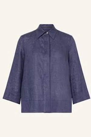 Elena Miro Koszula Z Lnu Z Rękawami 3/4 blau