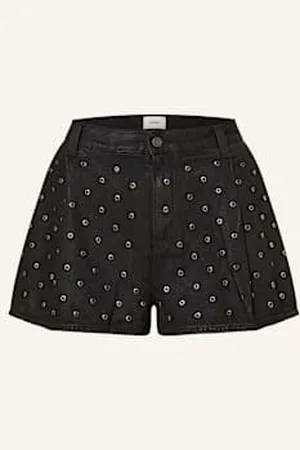 haikure Szorty Jeansowe Ashley Baloon Short Fit schwarz