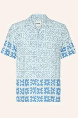 Sandro Koszula Z Klapami Regular Fit blau
