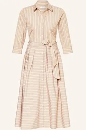 Rossana Diva Sukienka Koszulowa Z Rękawami 3/4 beige