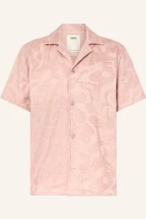 Oas Koszula Z Klapami Blush Puzzlotec Comfort Fit Z Frotte rosa