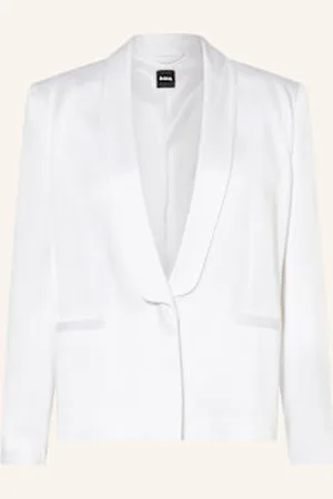 HUGO BOSS Blezer Satynowy janka3 weiss