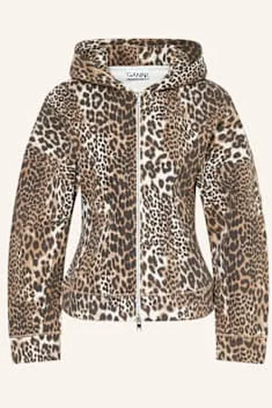 Ganni Bluza Rozpinana braun