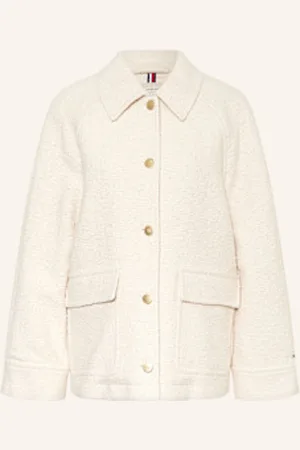 Tommy Hilfiger Overjacket Z Bouclé weiss