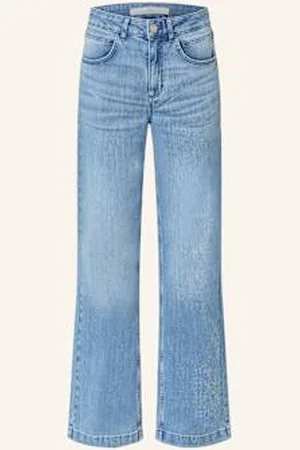 lanius Jeansy Wide Leg blau
