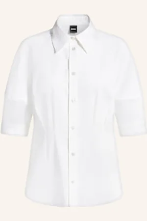 HUGO BOSS Koszula Belaurena Z Rękawami 3/4 weiss
