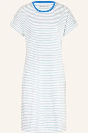 Schiesser Koszula Nocna Casuals Essentials blau