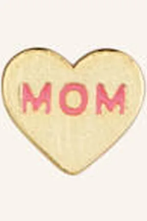 Lulu Copenhagen Kolczyk Na Sztyft Heart Mom gold