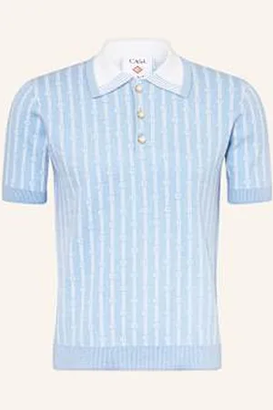 Casablanca Koszulka Polo Z Dzianiny blau