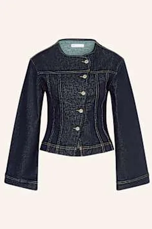 Gina Tricot Kurtka Jeansowa blau