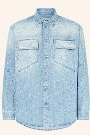 OFF-WHITE Koszula Jeansowa Comfort Fit blau