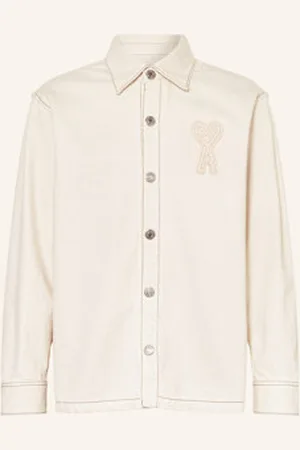 Ami Jeansowa Koszula Wierzchnia beige