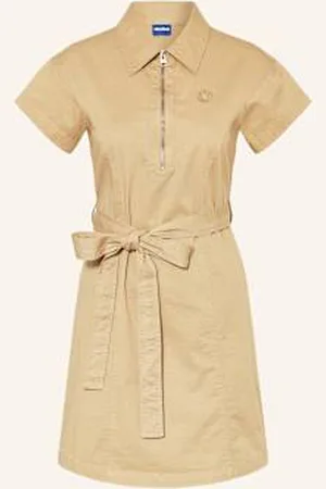 Hugo Blue Sukienka Koszulowa Kerami beige