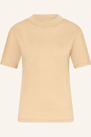 Knowledge Cotton Apparal T-Shirt Dynamic Wool 175 Z Wełny Merino beige