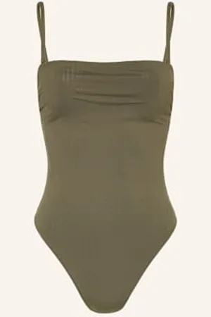 Calvin Klein Strój Kąpielowy Bandeau Ck Essentials gruen