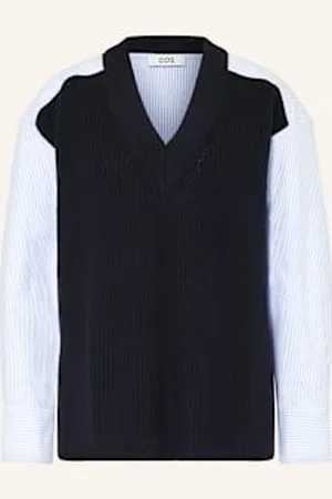 COS Sweter Z Mieszanki Materiałów blau