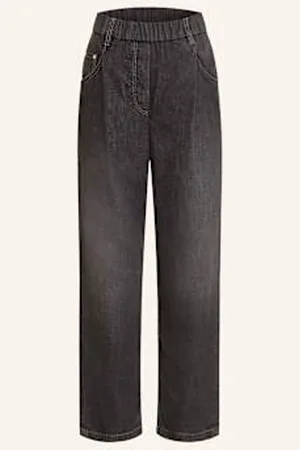 Brunello Cucinelli Jeansy 7/8 schwarz