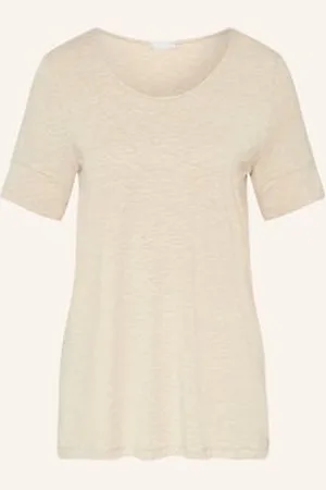 Hanro Koszulka Od Piżamy Natural Elegance beige