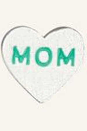 Lulu Copenhagen Kolczyk Na Sztyft Heart Mom silber